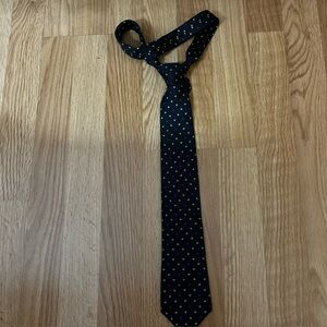 HORCHOW All Silk All over Hearts Necktie Navy Red Yellow